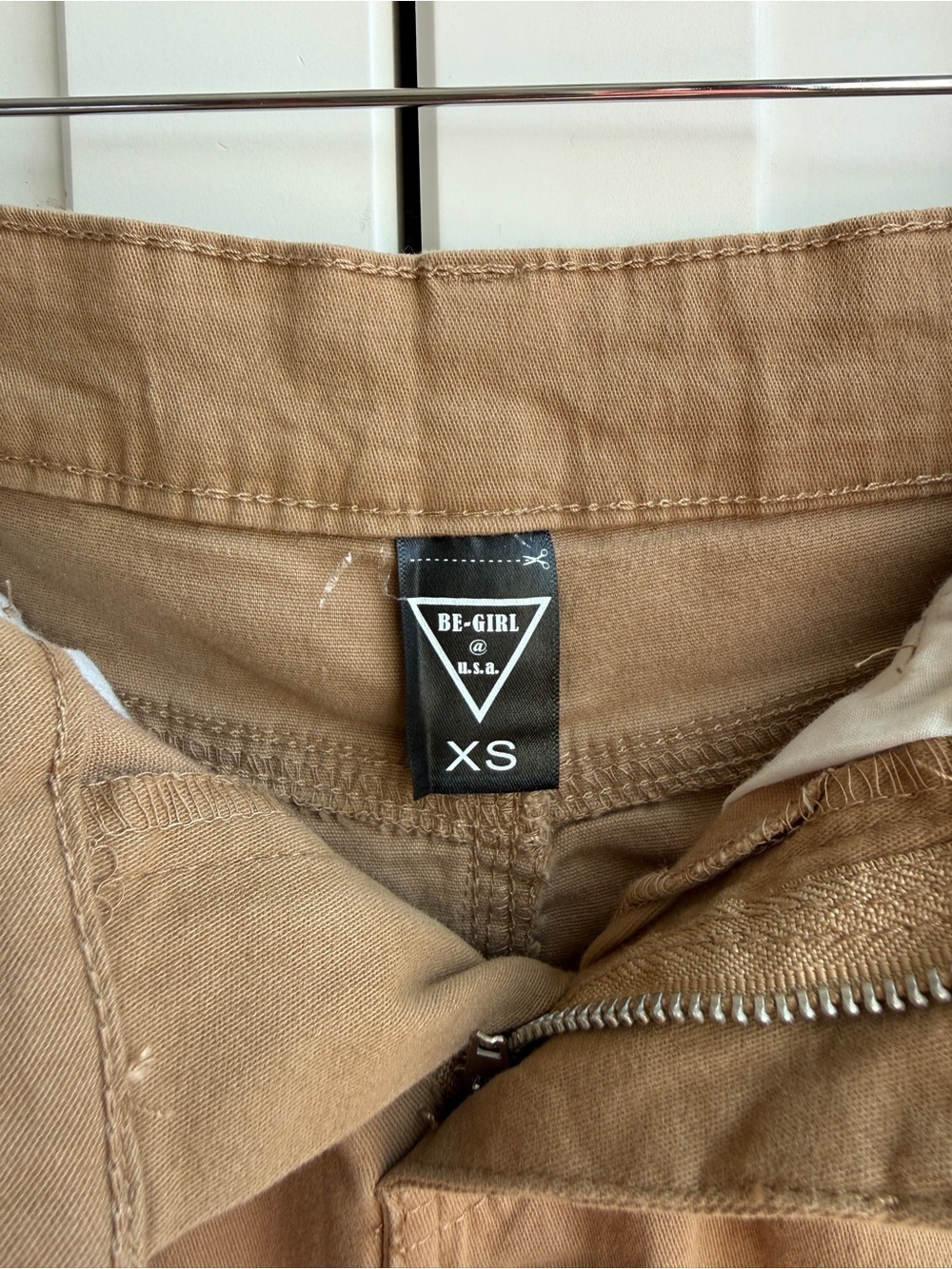 Be-Girl USA Tan Denim Midi Pencil Skirt Size XS - Picture 4 of 5